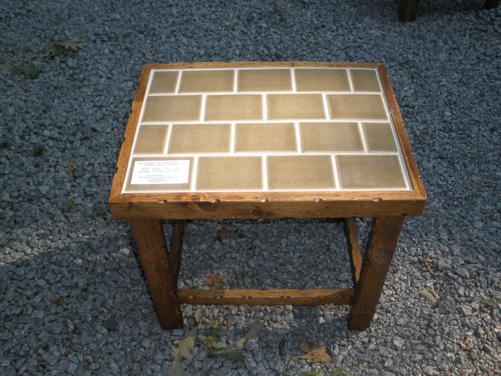Handcrafted furniture detail